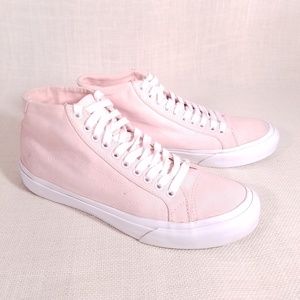 Van's Court Rose Quartz Hi Top Skate Shoes
